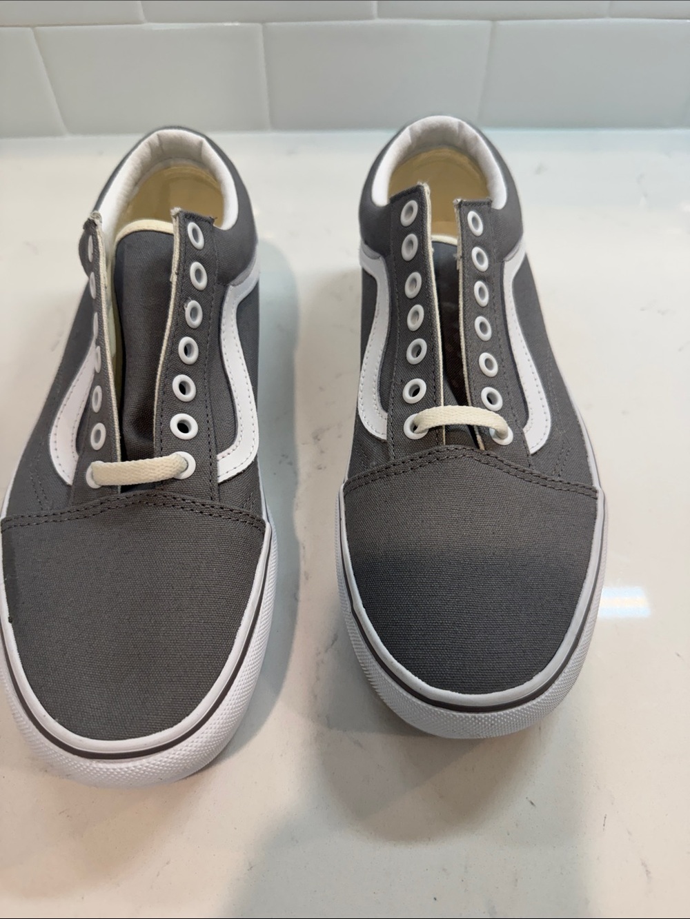 Vans Old Skool sneaker. I made these custom and just never wore them.